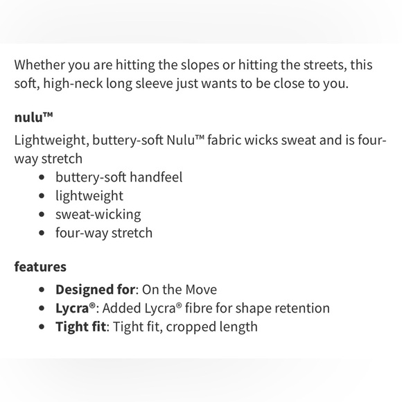 Lululemon All Aligned Mock Neck Long Sleeve - Picture 3 of 6